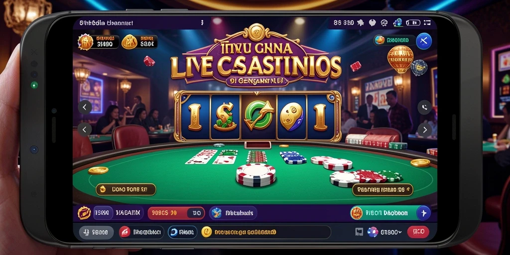 Tampilan gameplay Live Casino yang mendebarkan dalam aplikasi 8180.