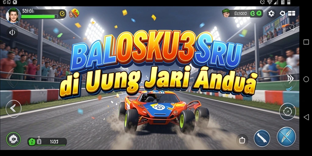 Tampilan menarik gameplay Racing di BOSKU33.