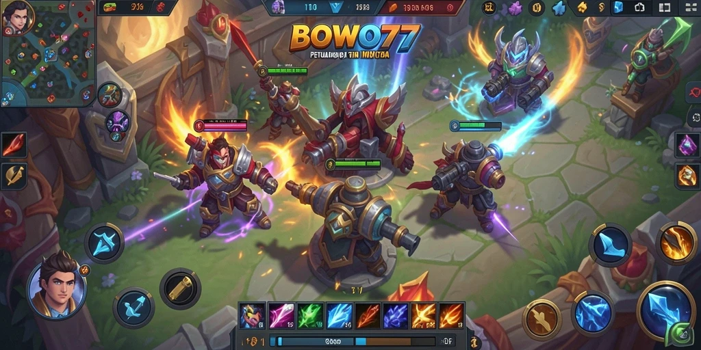 Tampilan gameplay seru dan mendebarkan di BOWO77.