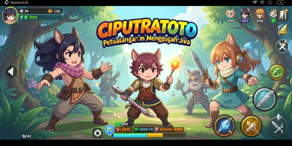 Tampilan gameplay menakjubkan dari CIPUTRATOTO yang penuh warna.