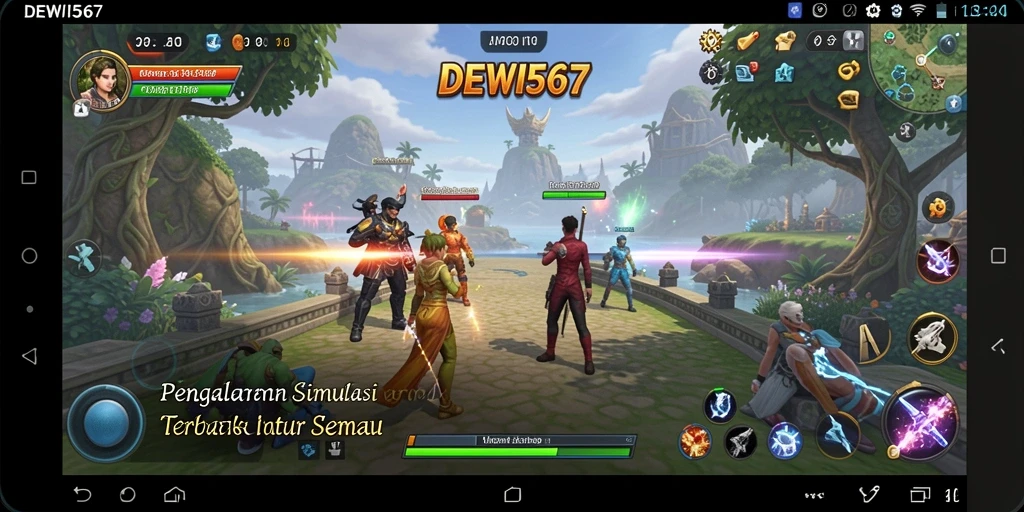 Tampilan gameplay <strong>DEWI567</strong> yang menunjukkan pengalaman simulasi yang interaktif.