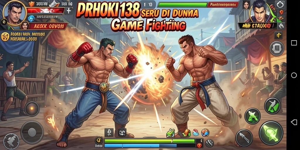 Tampilan gameplay menegangkan di game Fighting IDRHOKI138.