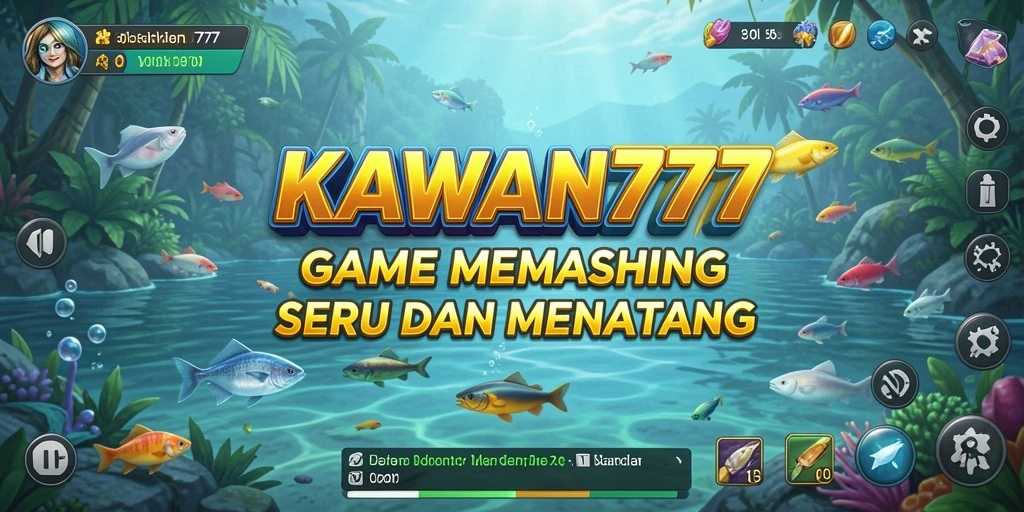 Tampilan gameplay KAWAN777 dengan aksi memancing yang seru.