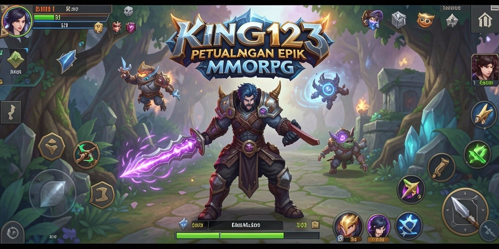 Screenshot dari KING123 menampilkan aksi pertempuran yang mendebarkan dalam MMORPG.