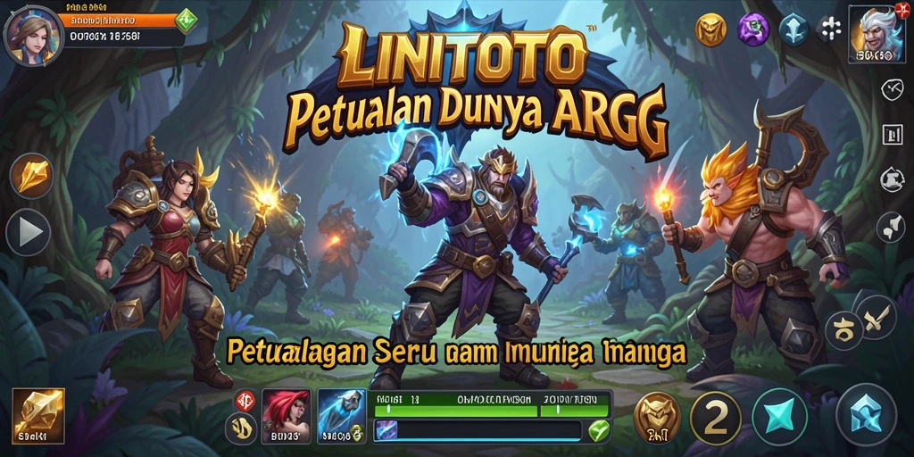 Screenshot gameplay LINITOTO dengan karakter aksi yang menegangkan.