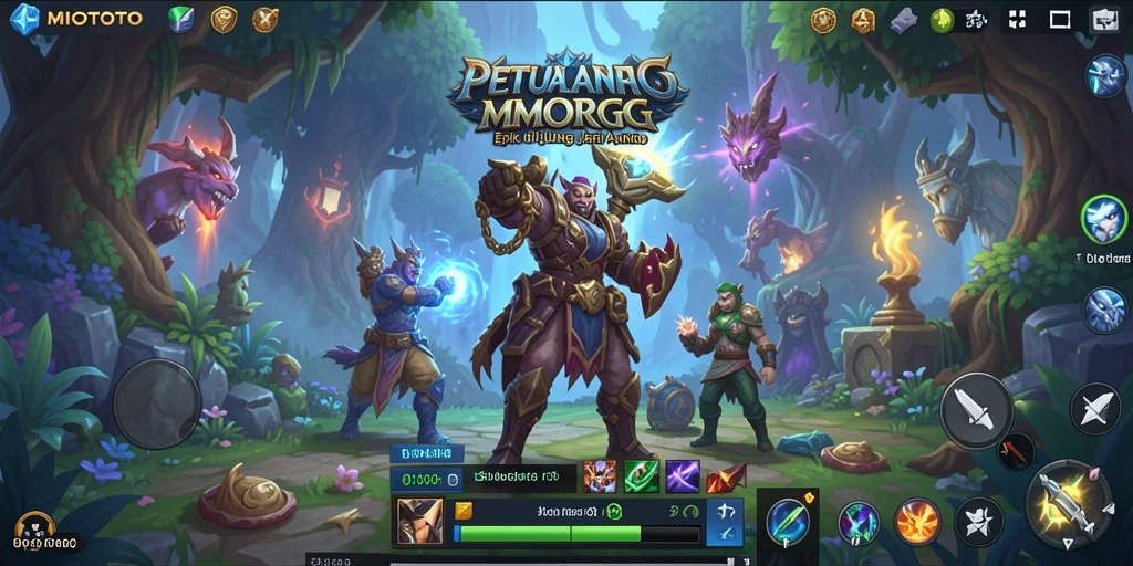Screenshot MIOTOTO menampilkan aksi seru di dalam dunia MMORPG.
