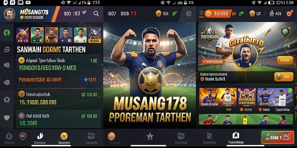 Screenshot utama MUSANG178 menampilkan antarmuka taruhan olahraga.