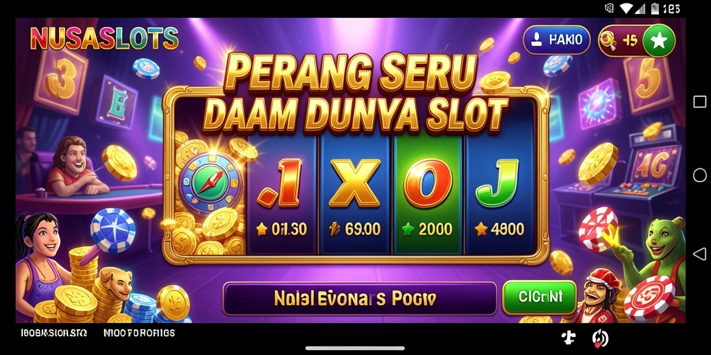 Tampilan seru gameplay NUSASLOTS dengan aksi menegangkan.