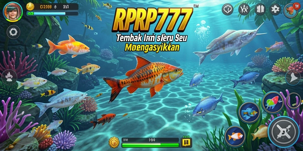Tampilan gameplay RPRP777 dengan aksi menembak ikan yang seru.